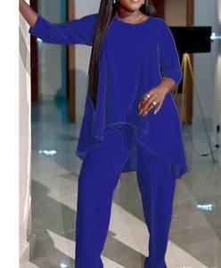 Ensemble unique surdimensionné composé d'un haut uni et d'un short pour femmes branchées, en coton 100% écologique, respirant et à séchage rapide - Product Image 3