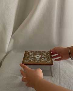 Eid Mubarak กล่องเก็บของไม้แล็กเกอร์คลาสสิกสำหรับวันที่และของขวัญช็อคโกแลตเดือนรอมฎอนที่หรูหราพร้อมการฝังและความสดใหม่ - Product Image 4