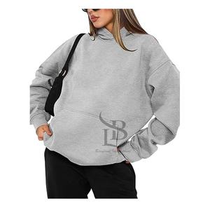 Vente en gros d'usine pour femmes automne hiver grande taille pull nouveau style décontracté respirant sweat à capuche pour femme personnalisé - Product Image 5