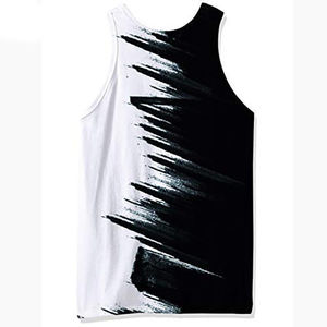 Débardeur de sport en coton personnalisé avec logo, impression, course à pied, musculation, fitness, gym, respirant, séchage rapide - Product Image 2