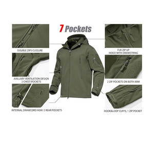 Men's Softshell Jacket with Comfortable Fit Latest Arrival for Winter Outdoor Usage OEM Wholesale Customized - Product Image 6