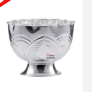 top quality silver finished metal stainless steel serving bowl for hotel restaurant and <b>bar</b> - Product Image 2