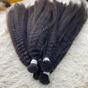 Vqhair ผมต่อผมตรงแบบไม่ผ่านกระบวนการผมต่อแบบ Remy I TIP เครื่องจักรแบบประหลาดสองชั้น - Product Image 3