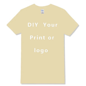 Camiseta de algodón en blanco de manga corta con diseño de bricolaje, Camiseta con estampado de cuello redondo para hombres y mujeres, Top informal, Unisex, verano suave y cómodo - Product Image 1