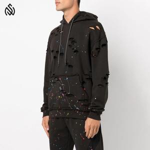 เสื้อฮู้ดสำหรับผู้ชายผ้าฝ้าย100% 2025เทอร์รี่รุ่นเฮฟวี่เวทโอเวอร์ไซส์ - Product Image 4