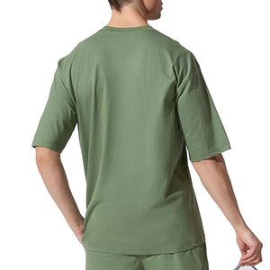 100% coton T-shirt pour hommes coupe ample imprimé hommes T-Shirt surdimensionné en gros qualité fabriqué en usine hommes T-Shirt surdimensionné - Product Image 4