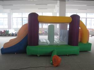 Castillos Inflables de Nailon con Tobogán y Túnel para la Diversión de los Niños en Parques de Aventuras o Guarderías - Product Image 1