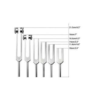 Juego de diapasones alemanes de acero inoxidable de 7 piezas para instrumentos curativos y quirúrgicos Base de diapasones de alta calidad - Product Image 5