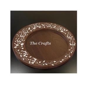 Assiette à chocolat en bois de couleur marron au design attrayant, vaisselle, assiette à chocolat de la plus grande qualité - Product Image 4