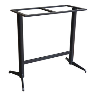 โต๊ะบาร์สไตล์อินดัสเทรียล ขาเหล็กคู่ ขนาด 120x60 ซม. เคลือบสีฝุ่น CHBCF029 - Product Image 1