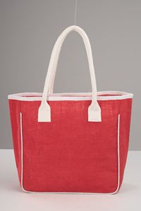 High Quality <b>Jute</b> <b>Tote</b> <b>Bags</b> with Fashionable Geometric Logo Print Price Made in West Bengal India - Product Image 2