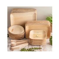 Assiettes et cuillères jetables en bambou VIETCHOICE Phoebe de haute qualité, écologiques, biodégradables, compostables, pour la rentrée scolaire, Vietnam Shock