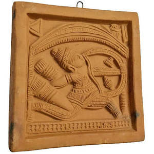 Artisanat Mukherjee, Arjun, décoration d'intérieur traditionnelle de luxe, décoration murale en terre cuite, objet d'art, artisanat abstrait, salon, Diwali - Product Image 3