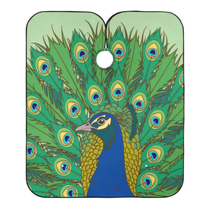 Capa de peluquero impermeable de poliéster resistente, ganchos elásticos, logotipo personalizado, seda de larga duración para uso en salón, capas para barbería - Product Image 1