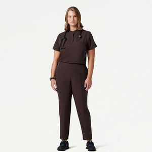 ชุดยูนิฟอร์มโรงพยาบาลแบบทอใหม่ปี 2024 ชุดทำงานทางการแพทย์สำหรับผู้หญิง เสื้อและกางเกงแบบสองชิ้น - Product Image 2