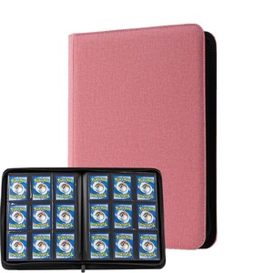 Carpeta <span class=keywords><strong>de</strong></span> Plástico <span class=keywords><strong>de</strong></span> Alta Calidad para Tarjetas, 9 Bolsillos, Impermeable, Personalizable, con Cierre, para Colección <span class=keywords><strong>de</strong></span> Tarjetas Pokémon - Product Image 1