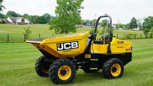 Camion benne compact diesel JCB 6TFT jaune pour travaux de construction et transport agricole - Product Image 6