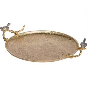 Nouveau design de plateau en marbre avec poignée en métal granit plaqué or pour le service de fromages sucrés Prix économique excellent pour les boutiques de cadeaux - Product Image 2