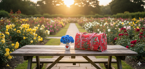 Bolsa de Lona Acolchada de Algodón Ecológica Hecha a Mano, con Estampado Floral de Lujo, Gran Capacidad, Estilo Táctico, Deportivo, de Viaje, con Correa Ajustable - Product Image 3