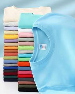 Camiseta al por Mayor 100% Algodón, Lisa, Cuello Redondo, Transpirable, con Logotipo Personalizado para Hombre - Product Image 1