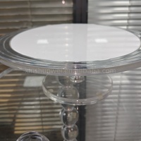 Support d'affichage rond en acrylique transparent personnalisé, fabriqué en Chine, personnalisable pour la présentation de produits en magasin et sur comptoir