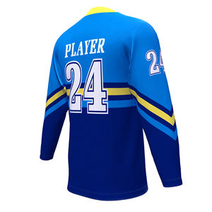 Maillots de hockey sur glace les plus vendus, impression par sublimation personnalisée, manches longues, cousus à la machine, maillots de hockey unisexes - Product Image 5