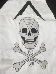 Paño masónico personalizado de ataúd en blanco y negro con inscripción de calavera y Latino Paño ritual de terciopelo de alta calidad - Product Image 5
