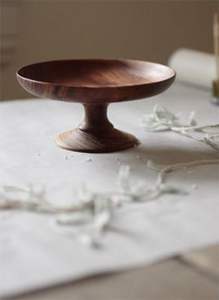 AUTOUR CASUAL Support à gâteau rond en bois d'acacia de haute qualité pour servir des gâteaux et des fruits - Product Image 4