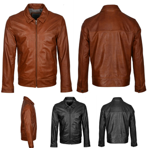 Chaqueta de Hombre con Logotipo Personalizado, Piel de Oveja Genuina, Impermeable, Transpirable, de Alta Calidad, Nuevo Modelo, Estilo con Cuello Alto - Product Image 5