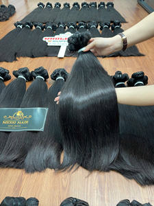 Venta al por mayor de extensiones de cabello natural liso de alta calidad Paquetes de cabello humano de alta calidad de Vietnam garantizados Thanh An Hair - Product Image 3
