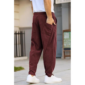 Wholesale Stylish <b>Loose</b> Pockets Harem Pants for <b>Women</b> Plus Size Casual <b>Linen</b> Cotton Elastic Waist High-for Summer - Product Image 2
