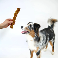 Nourriture naturelle pour chiens sans odeur, 100% personnalisable en taille, tressée en tendon de buffle séché, riche en protéines, sans céréales, avec vitamines et minéraux MULTI