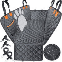 Funda Protectora para Asiento de Coche para Perros, en Tamaños Grande y Pequeño, con Base de Soporte para Sedanes, SUVs, Camionetas y Viajes