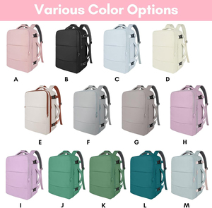 Lightweight Large Capacity Water-Resistant Polyester Travel Backpack Vintage Fashion Lady's <b>Item</b> Zipper Closure for Carry-On - Product Image 5