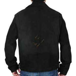 แจ็คเก็ตหนังกลับผู้ชายคอตั้งแบบแพทช์เวิร์คคุณภาพสูงสั่งทำพิเศษ - แฟชั่นใหม่ ขนาดผู้ใหญ่ บริการ OEM - Product Image 2