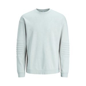 Sweat à capuche unisexe en coton éponge français de haute qualité pull d'hiver sweat brodé épaule tombante col rond hommes unisexe - Product Image 1
