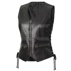 Fashion Custom Made Cow Hide Leather <b>Vest</b> <b>Men</b> Slim Fit Made In Pakistan <b>Men</b> Leather <b>Vest</b> - Product Image 5