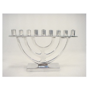 Pure Aluminium Satin Silver Shine <b>Candle</b> Holder 9 Pillar Big & <b>Small</b> Holder for Home Hotel Restaurant Decorative Item - Product Image 3