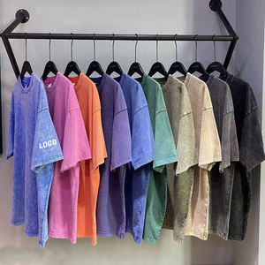 Camiseta Personalizada Vintage de Corte Cuadrado, 100% Algodón Grueso, Diseño Casual de Manga Corta con Estampado Desteñido para Hombre - Product Image 1