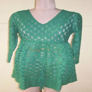 ชุดเดรสคาฟตันสั้นผ้าวิสคอสลำลองผ้าขนแกะสองชิ้นและลูกไม้สีส้มที่ด้านล่างมีสองชิ้น - Product Image 3