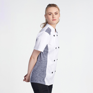 Venta directa de fábrica Logotipo personalizado Abrigos y conjuntos de chef unisex Uniformes de cocina hechos de algodón para uso en restaurantes y hoteles Precio bajo - Product Image 4