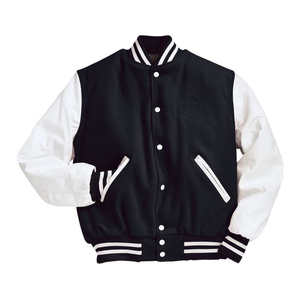 Veste universitaire en gros personnalisable en laine et cuir de qualité supérieure Letterman CollegeBaseballjacket pour hommes expédition DDP - Product Image 4