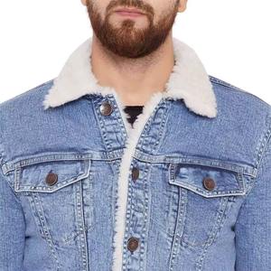 Chaqueta vaquera con estampado gráfico para hombre a la moda de Hip Hop personalizada informal al por mayor de fábrica OEM, chaqueta vaquera para hombre - Product Image 4