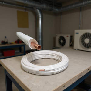 Rollo de Tubería de Cobre Revestido para Aire Acondicionado de 20 m, 1/4'' de Espesor, 1 mm de Aislamiento, Diseñado para Sistemas HVAC Eficientes - Product Image 3