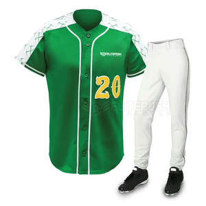 Conjunto de Jersey de béisbol de color personalizado de alta calidad de fabricación directa de fábrica ropa deportiva transpirable para adultos - Product Image 1
