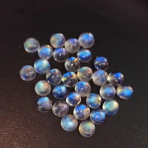 หินพระจันทร์สีรุ้งธรรมชาติขนาด6x4มม. 7x5มม. 9x7มม. รูปไข่3มม. 4มม. 5มม. 185เรียง - Product Image 2