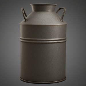 Lata de leche galvanizada antigua rústica clásica con cuerpo decorativo Ideal para cocinas tradicionales hogares jardín e interior al aire libre - Product Image 6