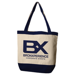 Fourre-Tout en Toile de Coton Lourd à Fermeture Éclair, Dimensions Généreuses, Broderie Accent Garniture Cadeau, Personnalisable, 16 \ "W X 14 \" H X 4 \" - Product Image 2