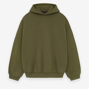 Wholesale <b>Plain</b> <b>Black</b> Mens Oversize Hoodie <b>Sweatshirt</b> Custom Print Logo Graphic & 3D Embroidery Sports Pullover Apparel - Product Image 3