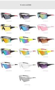 UV400 cyclisme <span class=keywords><strong>lunettes</strong></span> de soleil pour femmes hommes demi-cadre Sports de plein air nuances coupe-vent vélo <span class=keywords><strong>lunettes</strong></span> pour équitation pêche élégant en vrac - Product Image 6